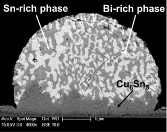 电镀共晶SnBi锡膏凸点的性质