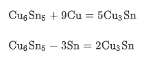 Cu3Sn相形成的化学式